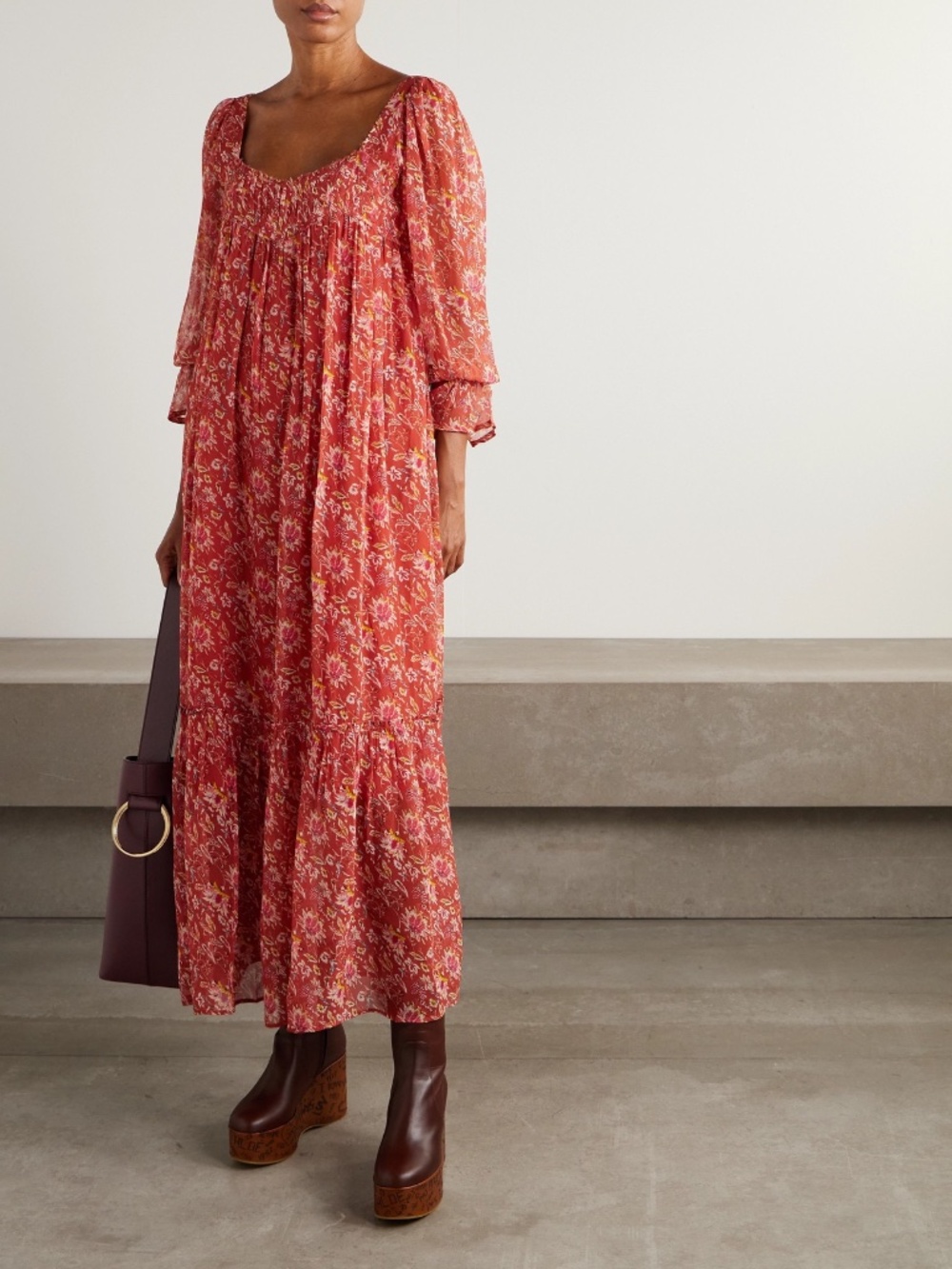 ALIX OF BOHEMIA Ember Dress in Lilium Sunset Size XS